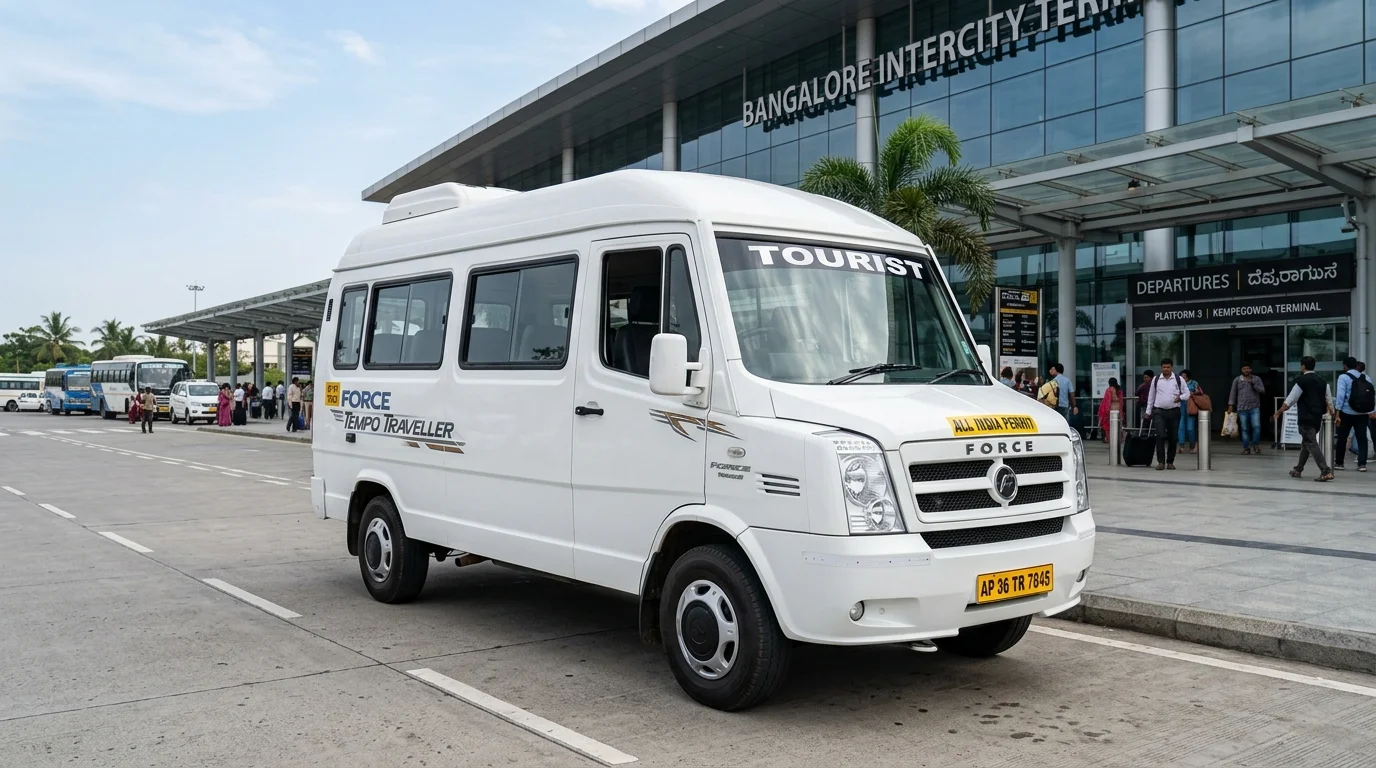 Tempo Traveller — Force Tempo Traveller (12 / 16 Seater) Bangalore Airport Cab